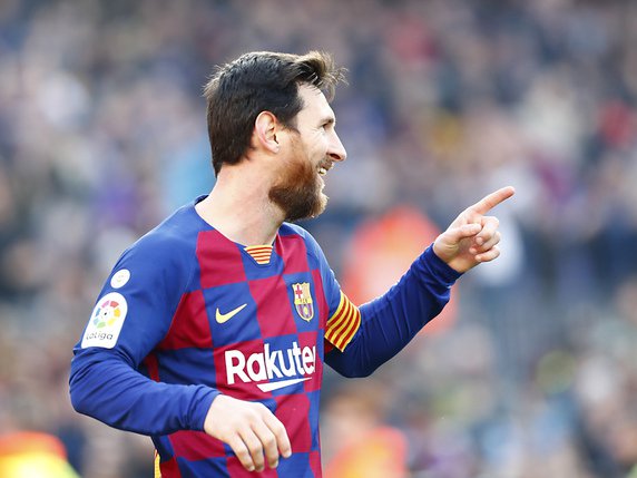 Lionel Messi n'a fait qu'une bouchée d'Eibar. © KEYSTONE/AP/Joan Monfort