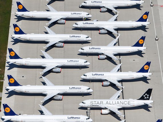 Lufthansa: la compagnie évite la faillite © KEYSTONE/EPA/OLIVER LANG